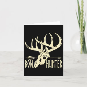 Vintage Bow Hunter American Deer Hunting Archery Card