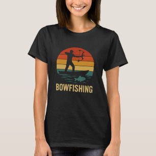 Vintage Bowfishing Graphic Retro Archery Fishing T-Shirt