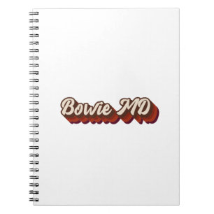 Vintage Bowie Maryland Notebook