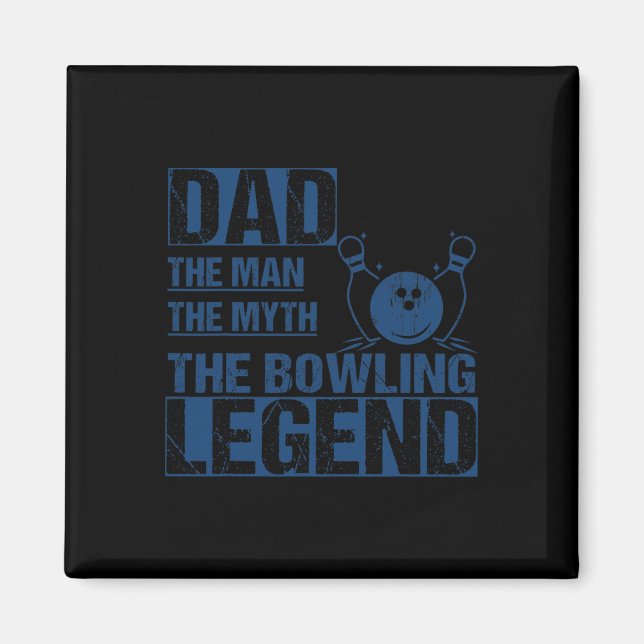 Vintage Bowling Dad  Magnet (Front)