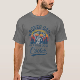 Vintage Boxer Dad Like A Regular Dad But Cooler Fu T-Shirt