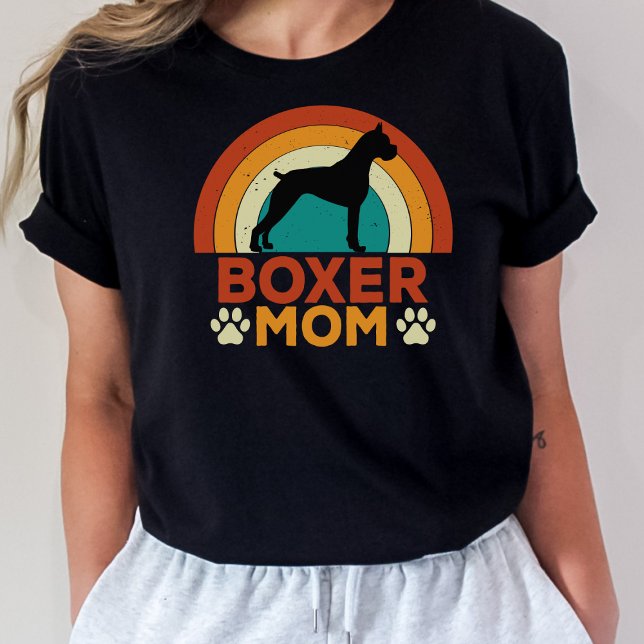 Vintage Boxer Dog Mum Sunset    T-Shirt (Creator Uploaded)