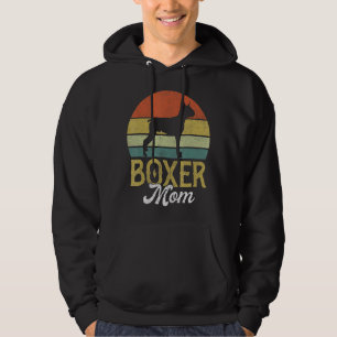 Vintage Boxer Mama Women Mothers Day Dog Mum Hoodie