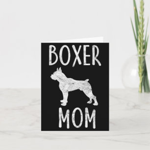 Vintage Boxer Mum Gift Dog Owner Boxer Mother Men Card