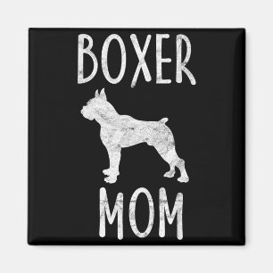 Vintage Boxer Mum Gift Dog Owner Boxer Mother Men Magnet