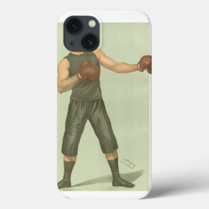 Vintage Boxer with Long Green Trunks iPhone 13 Case