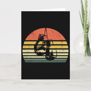 Vintage Boxing Gloves Training Boxer Card