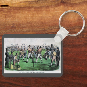 Vintage Boxing, Great Fight for the Championship Key Ring