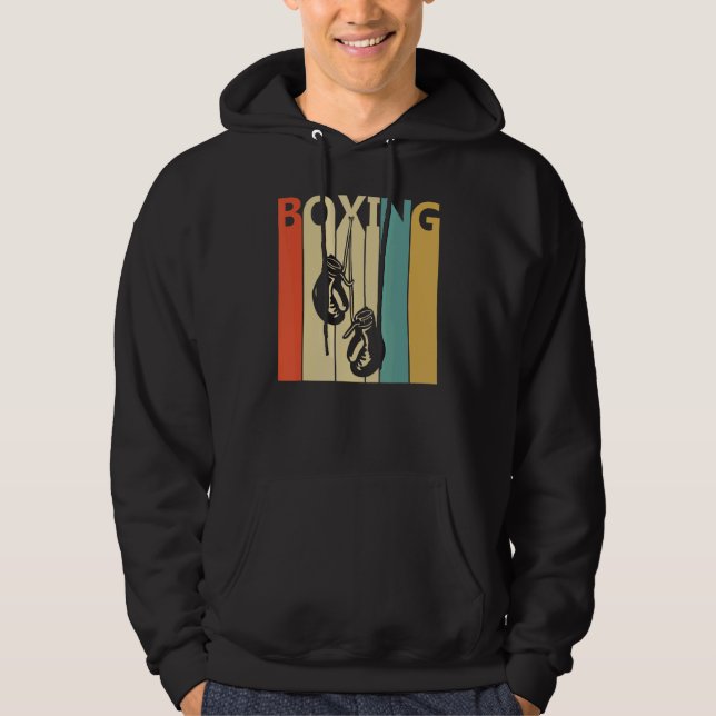 Vintage Boxing Sport Hoodie (Front)