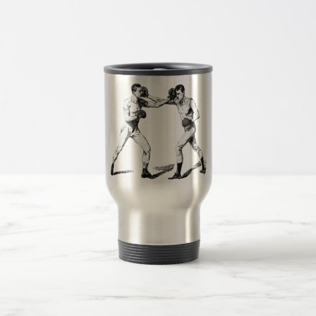 Vintage Boxing Travel Mug (Center)