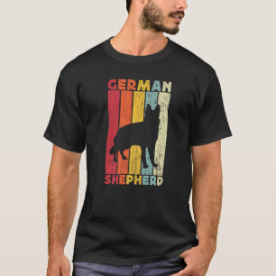 Vintage Boys German Shepherd For Men Kids Retro GS T-Shirt