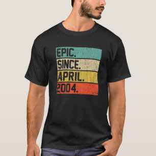 Vintage Boys Girls 18th Birthday Epic Since April T-Shirt