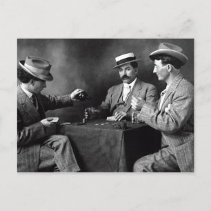 Vintage Boys Night Out Postcard