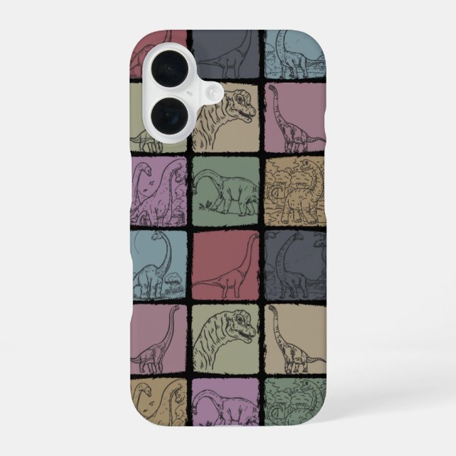 Vintage Brachiosaurus Dinosaur Retro Phone Case (Back)