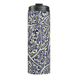 Vintage Branches: Interwoven Tree Pattern Thermal Tumbler