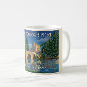 Vintage Brantôme Dordogne France Travel Poster Coffee Mug