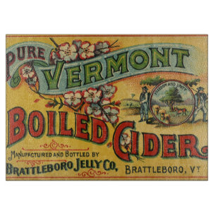 Vintage Brattleboro Jelly Boiled Cider Vermont Cutting Board