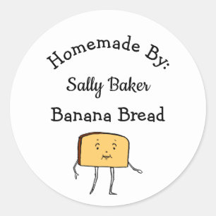 Vintage Bread Slice Custom Retro Baking Sticker