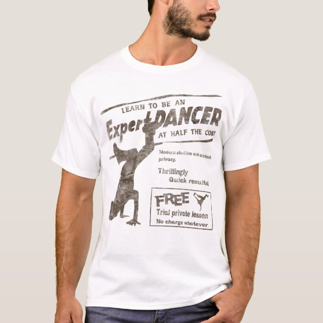Vintage Break Dancer T-Shirt (Front)