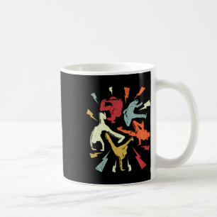 Vintage Break Dancing Bboy Poses Retro Hip Hop Coffee Mug