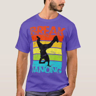 Vintage breakdancing Bboy break dance urban dance T-Shirt