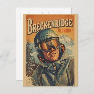 Vintage Breckenridge colorado Rocky Mountain Postcard