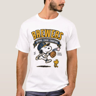 Vintage Brewers National League Champions Snoopy T T-Shirt