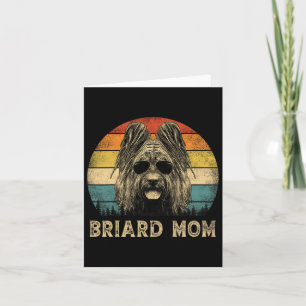 Vintage Briard Mum Dog Lovers Mother's Day Card