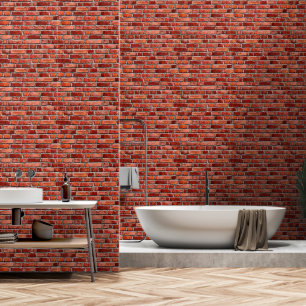 Vintage Brick Colour Peel and Stick Removable Viny Wallpaper