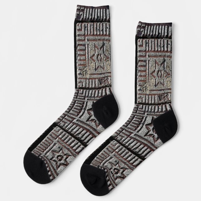 Vintage Brick Socks (Left)