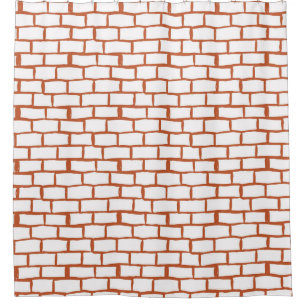 Vintage Brick: Textured Background Detail. Shower Curtain