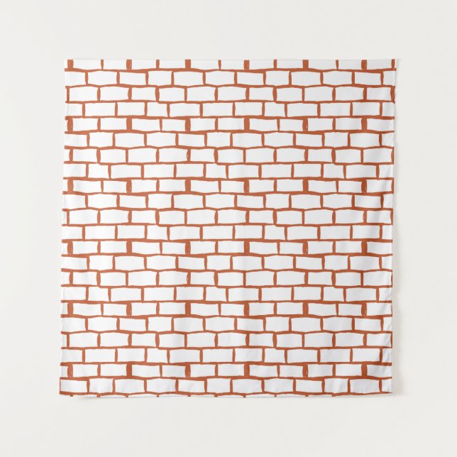 Vintage Brick: Textured Background Detail. Tapestry (Front)
