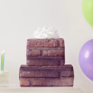 Vintage Brick Wall Rustic Decor Wrapping Paper 