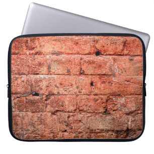 Vintage brick wall with some stones in it,  brick  laptop sleeve