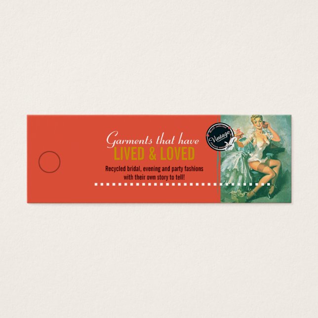 Vintage Bridal Fashions - Merchandise Price Tag (Front)