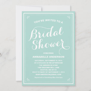 Vintage Bridal Shower Invitation