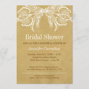 Vintage Bridal Shower Invitation