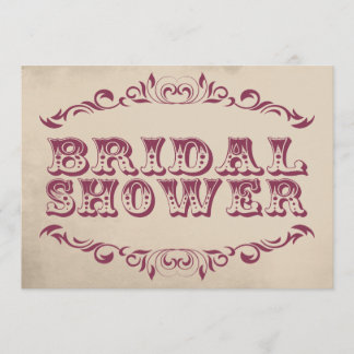 Vintage Bridal Shower Invitation | champaign