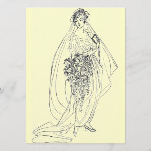 vintage bridal shower invite