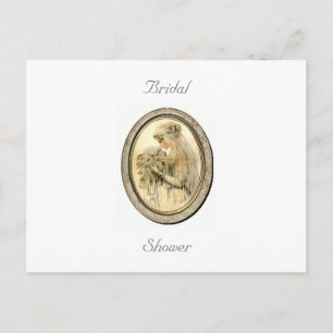 Vintage Bride Bridal Shower Postcard