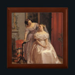 Vintage Bride, Bridesmaid, Maid of Honour Gift Gift Box<br><div class="desc">This item features an 1859 painting titled "Bruden smykkes af sin veninde", or in English "The Bride is Embellished by her girl friend" by Henrik Olrik. This would make a wonderful Bridesmaid or Maid of Honour gift. Also makes a great gift to be given TO a bride from a sister,...</div>