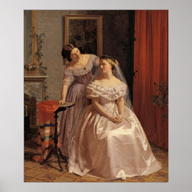 Vintage Bride, Bridesmaid, Maid of Honour Wall Art (Front)