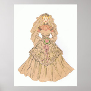 Vintage Bride Poster