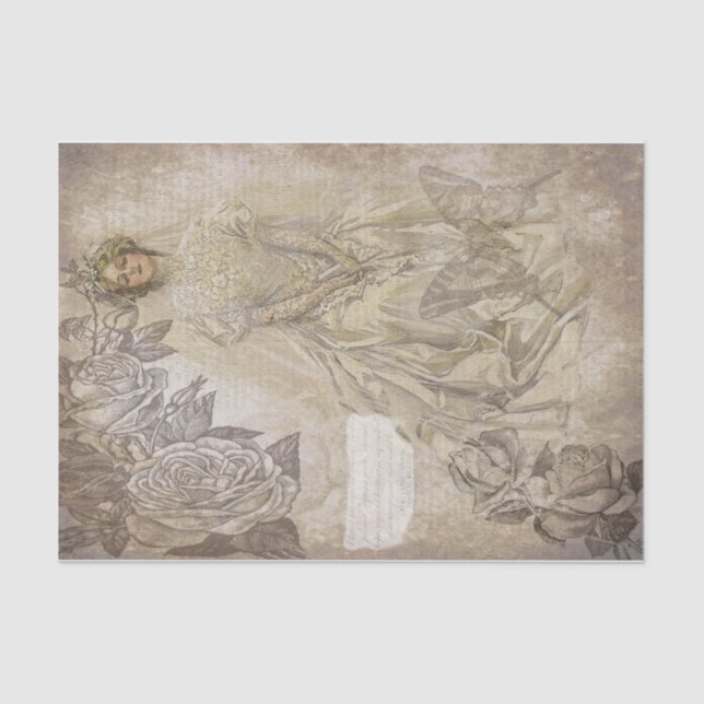 Vintage Bride  Tissue Paper (Front)