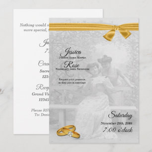 Vintage Brides Gay Wedding Invitation