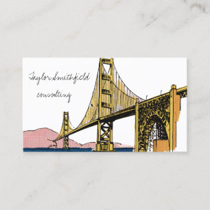 vintage bridge business card
