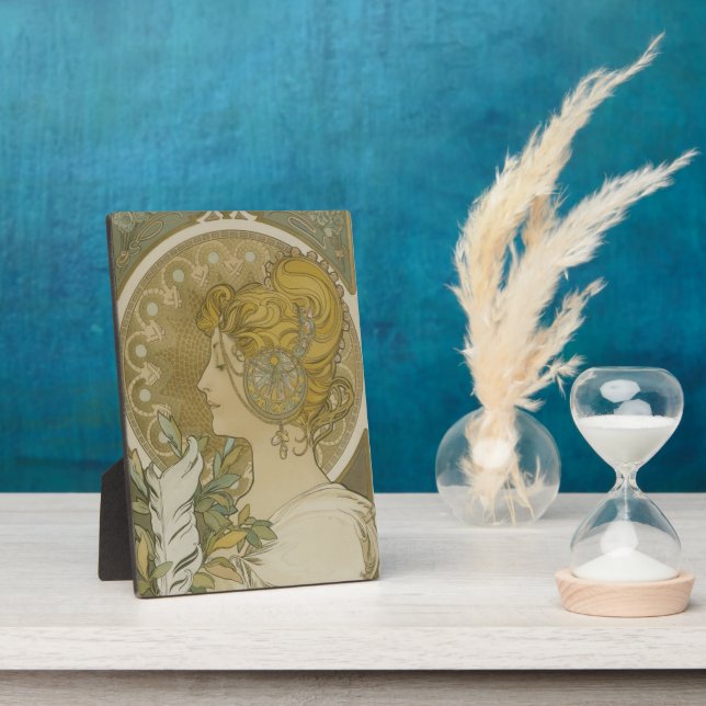 Vintage Brigid Celtic Fire Goddess Altar Plaque (Side)