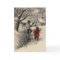 Vintage Bringing Home the Christmas Tree Card