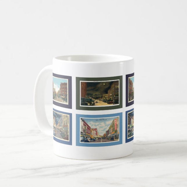 Vintage Bristol Postcards Coffee Mug (Front Left)