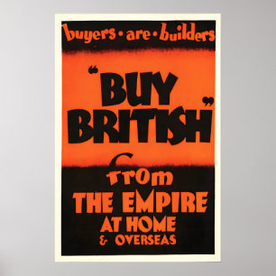 Vintage British Empire Poster – Britain Wall Art